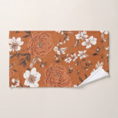 gebrande Sinaasappels bloemmotief Bad Handdoek (Handdoek)