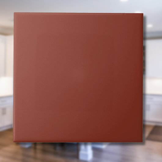 Gebrande Umber Solid Color | Klassiek | Elegant Tegeltje