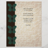 gebrande vlindervlieger flyer (Achterkant)