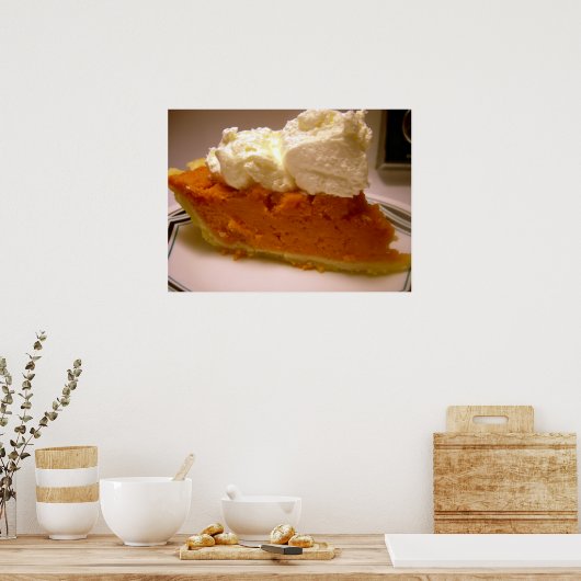 Gebrande zoete aardappel taart poster (Keuken)