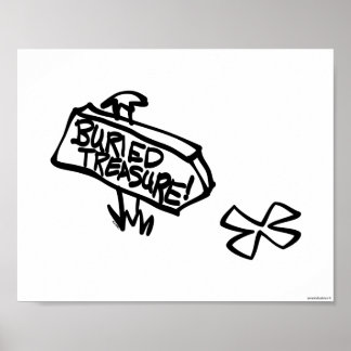 Gebrandkast Treasurenbord Poster