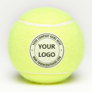 Gebrandmerkt Bedrijfslogo en Tekst Tennisballen Vo