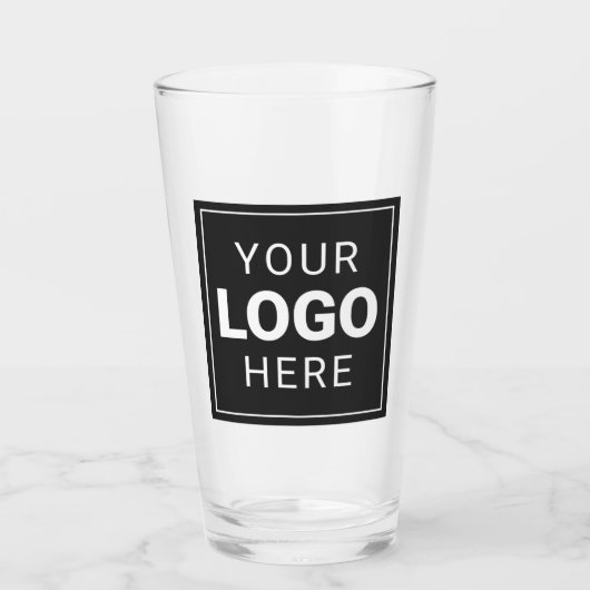 Gebrandmerkt bedrijfslogo glas (Voorkant)
