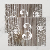 Gebrandmerkt houten lijstaantal briefkaart (Voorkant / Achterkant)