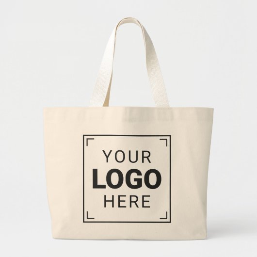 Gebrandmerkt logo grote tote bag (Voorkant)