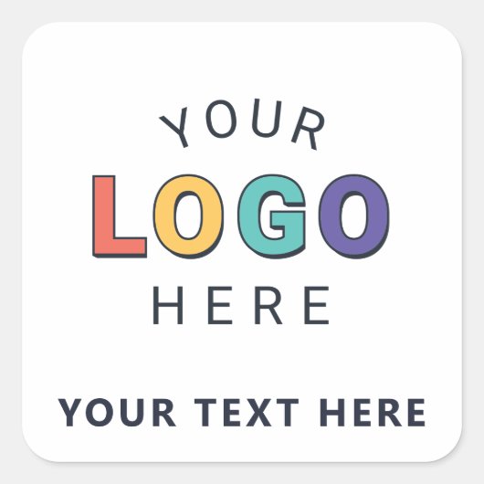Gebrandmerkt logo vierkante sticker (Voorkant)