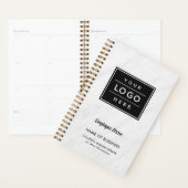 Gebrandmerkt witte marmeren zakelijke weekplanner planner (Display)