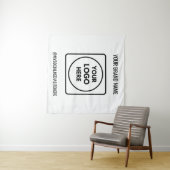 Gebrandmerkt Zakelijk Logo Tekst Promotioneel Muur Wandkleed (In Situ (horizontaal))