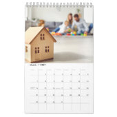 Gebrandmerkte bureaukalender kalender (Mar 2027)