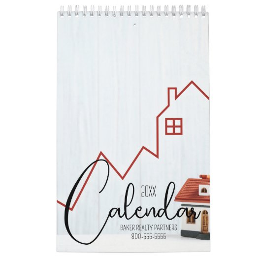 Gebrandmerkte bureaukalender kalender (Hoes)