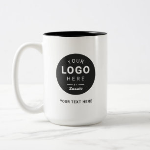 Gebrandmerkte op maat gemaakte logo promotionele z tweekleurige koffiemok