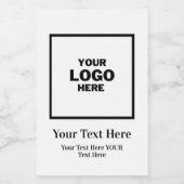 Gebrandmerkte professionele klassieker  voedselcontainer etiket (Enkel label)