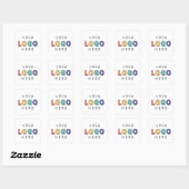 Gebrandmerkte sticker met uw logo (Vel)