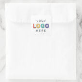 Gebrandmerkte sticker met uw logo (Tas)
