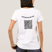 Gebrandmerkte Zakelijke QR Code T-Shirt Voorbeeld (Achterkant)