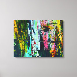 Gebrandschilderd Galass effect moderne abstracte k Canvas Afdruk