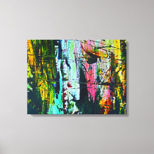Gebrandschilderd Galass effect moderne abstracte k Canvas Afdruk
