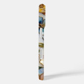 Gebrandschilderd Glas Bloem iPhone Hoes Warm Paste (Achterkant / Rechts)