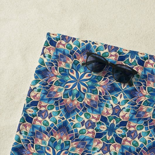 Gebrandschilderd glas Bloom Strandlaken (In situ)