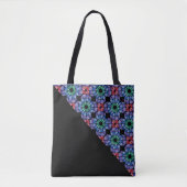 Gebrandschilderd Glas (Driehoekig - Middernacht) Tote Bag (Voorkant)