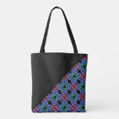 Gebrandschilderd Glas (Driehoekig - Middernacht) Tote Bag (Achterkant)