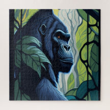 Gebrandschilderd glas Gorilla