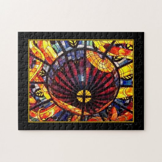 'Gebrandschilderd Glas' Legpuzzel (Horizontaal)