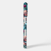 Gebrandschilderd glas paarsblauwe bloem Case-Mate iPhone case (Achterkant / Rechts)