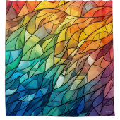 gebrandschilderd glazen douchegordijn (Voorkant)