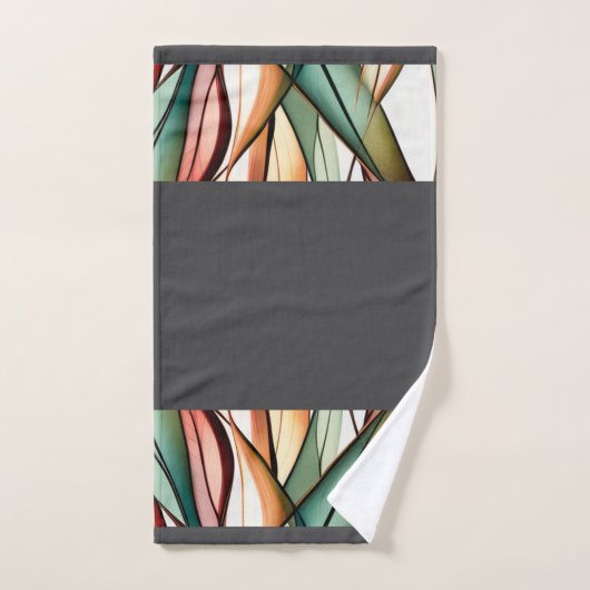 gebrandschilderd gras bad handdoek (Handdoek)