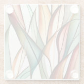 gebrandschilderd gras glazen onderzetter (Achterkant)