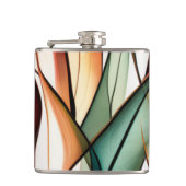 gebrandschilderd gras heupfles (Voorkant)