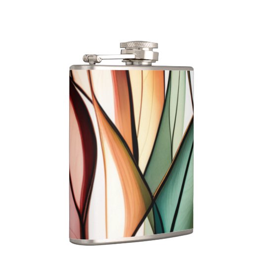 gebrandschilderd gras heupfles (Rechts)