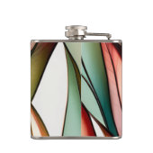 gebrandschilderd gras heupfles (Achterkant)