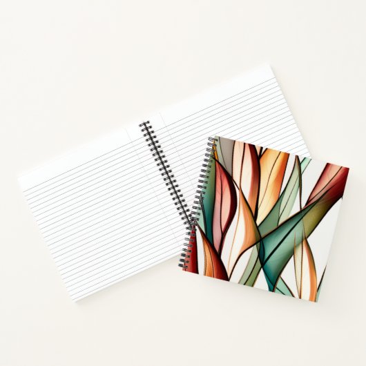 gebrandschilderd gras notitieboek (Binnen)