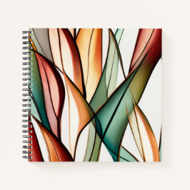 gebrandschilderd gras notitieboek