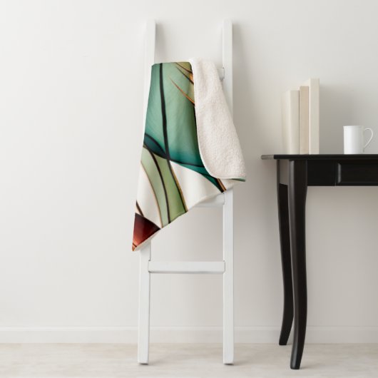 gebrandschilderd gras sherpa deken (In situ)