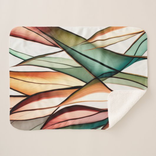 gebrandschilderd gras sherpa deken (Voorkant (horizontaal))