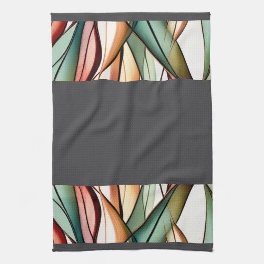 gebrandschilderd gras theedoek (Verticaal)