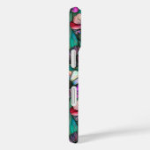 Gebrandschilderd paars bloemmotief Case-Mate iPhone case (Achterkant / Rechts)