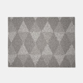 Gebrandschilderd zilver diamantpatroon deurmat (Voorkant)