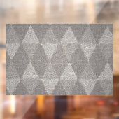 Gebrandschilderd zilver diamantpatroon raamsticker (Vel 2)