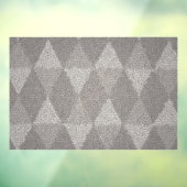 Gebrandschilderd zilver diamantpatroon raamsticker (Vel 3)