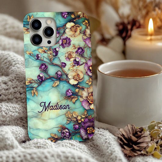 Gebrandschilderde bloem  Case-Mate iPhone case