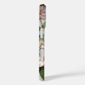 Gebrandschilderde Bloem iPhone Hoes Roze Pastel (Achterkant / Rechts)