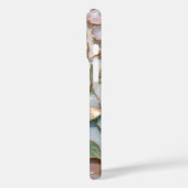 Gebrandschilderde bloem iPhone hoesje pastel luxe (Achterkant / Links)
