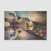 Gebrandschilderde Giraf Decoupage Tissuepapier (Voorkant)