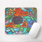 Gebrandschilderde Glas Bloem Muismat (Met muis)