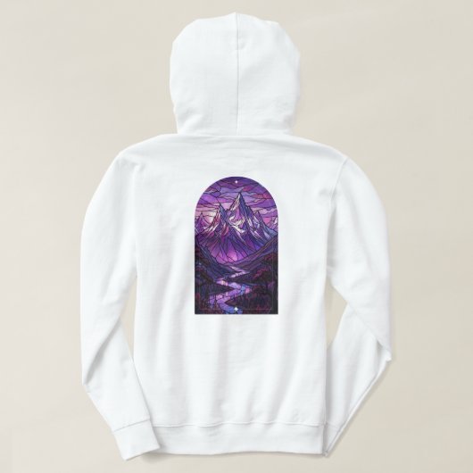 Gebrandschilderde Glasberg Hoodie (Design achterkant)