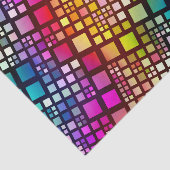 gebrandschilderde glazen vierkanten - levendige re tissuepapier (Detail)